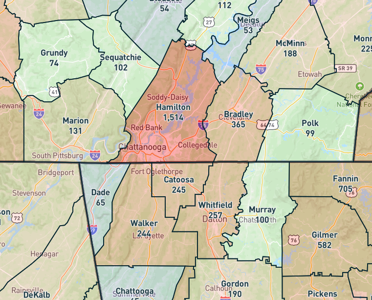 highest-sales-inventory-in-the-Chattanooga-TN-2025