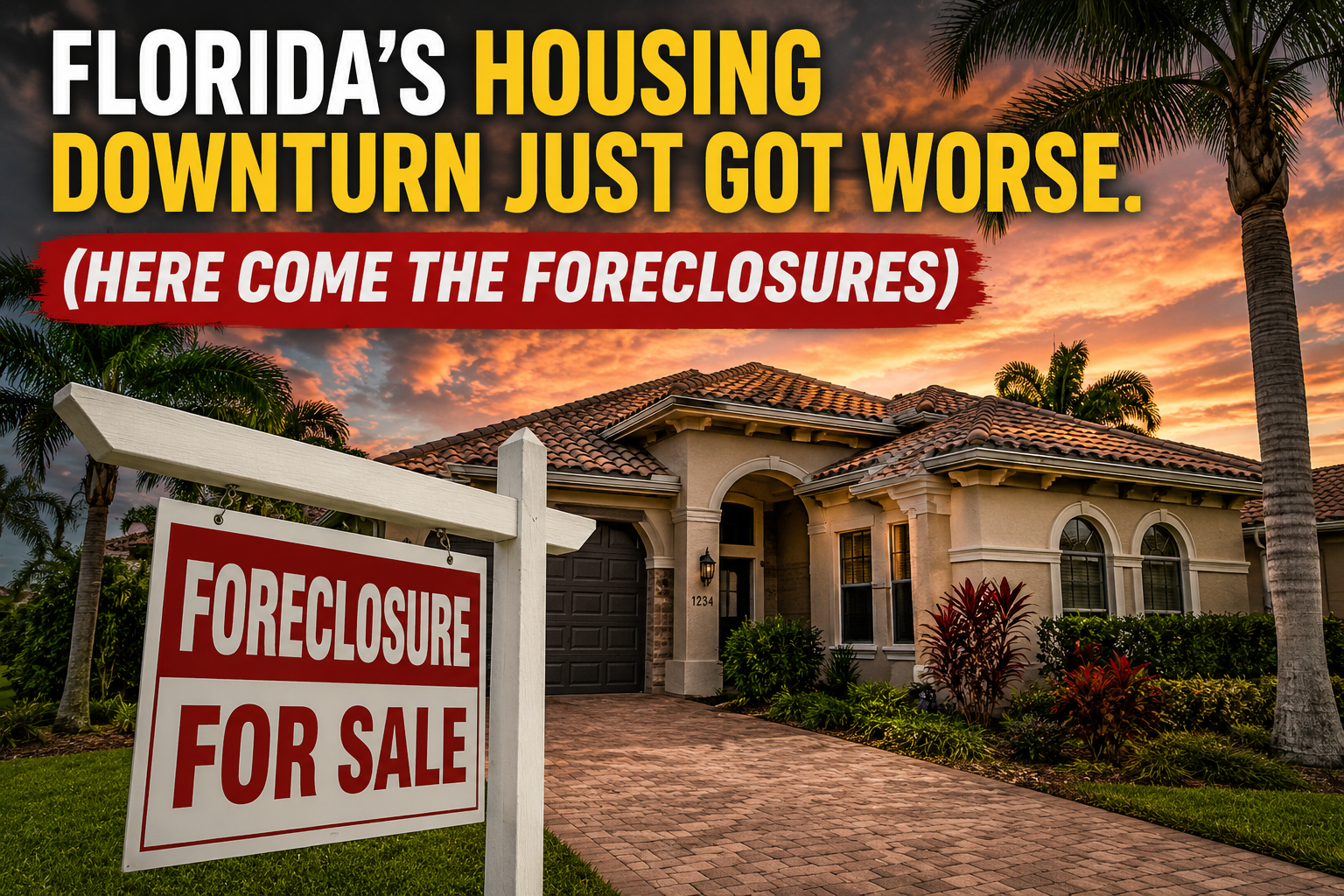 Florida’s housing downturn just got worse. (Here come the foreclosures)
